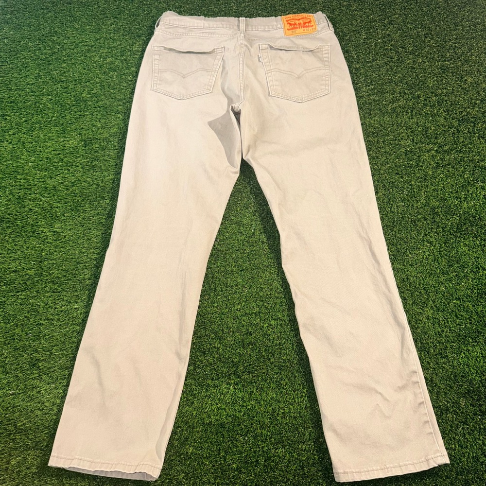 Levis 541 Athletic Taper Khaki Tan Pants 32x32 Mens 18181-0040 Cotton Stretch
